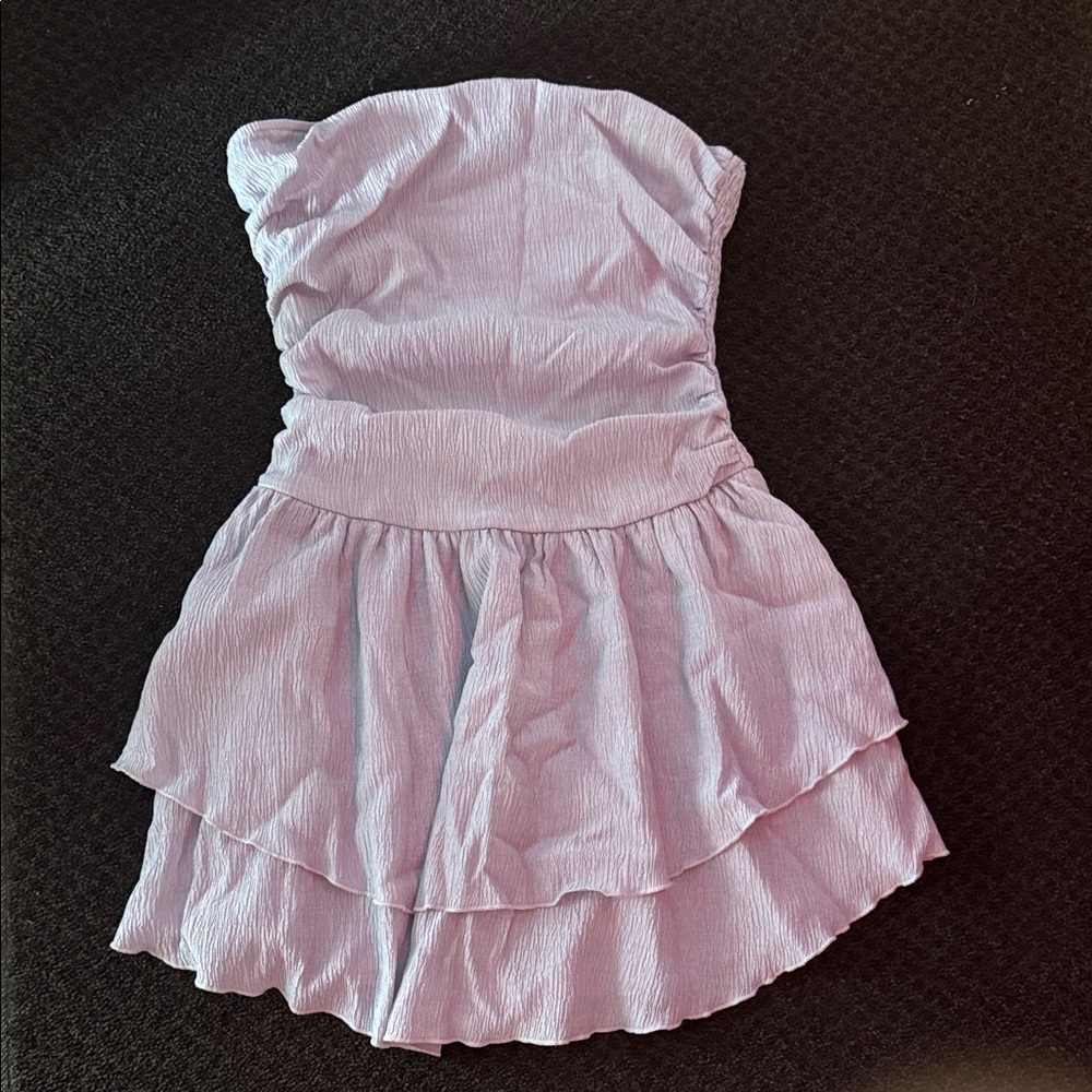 Cider Lavender Strapless Dress